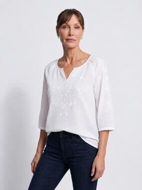 Talbots White Top Women Size M Everyday